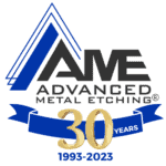 Advanced Metal Etching 30 years logo