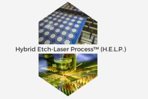 Hybrid Etch-Laser Process